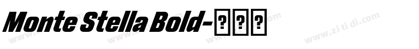 Monte Stella Bold字体转换